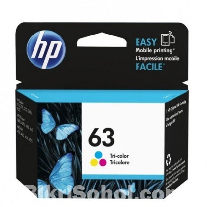 New HP 63 Tri-color Original Ink Cartridge